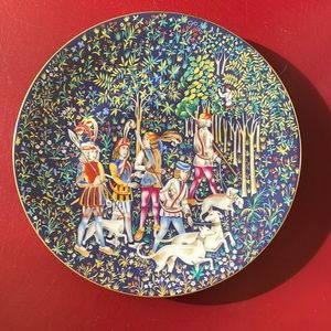 Haviland China from Limoges plate “La Chase a la Licorne” 1974
